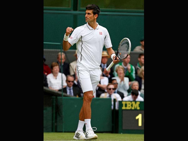 Novak Djokovic of Serbia