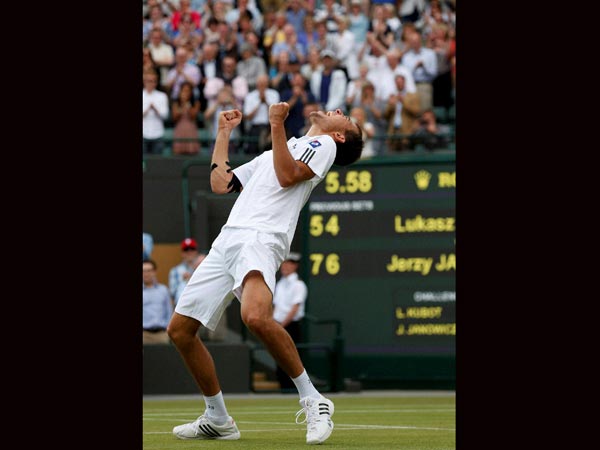 Jerzy Janowicz rejoices