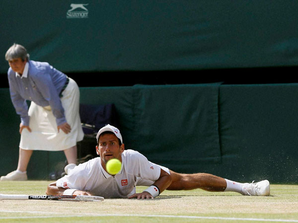 Novak Djokovic of Serbia