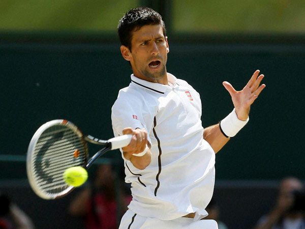 Novak Djokovic of Serbia