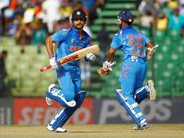 Dhawan-Dhoni partnership