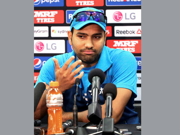 Rohit Sharma at a press conference