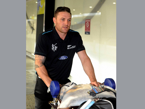 McCullum arrives in Melbourne, on March 25