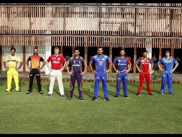 All the 8 captains of IPL 2015