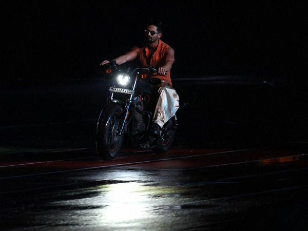 Shahid Kapoor on a bike