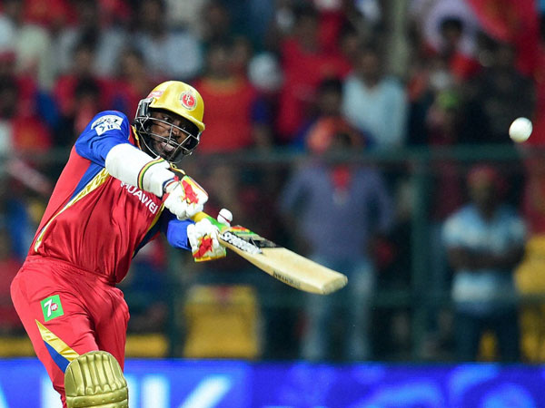 IPL 2015: Chris Gayle plays a shot