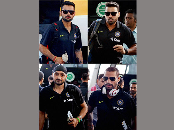 Team India players in Kolkata before leaving for Bangladesh