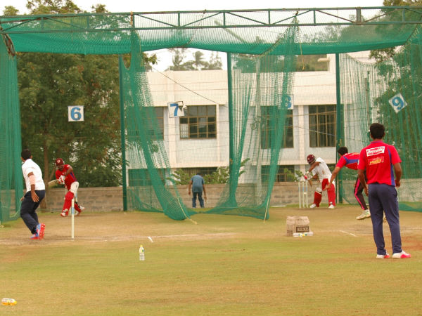 Belagavi Panthers' players at practice