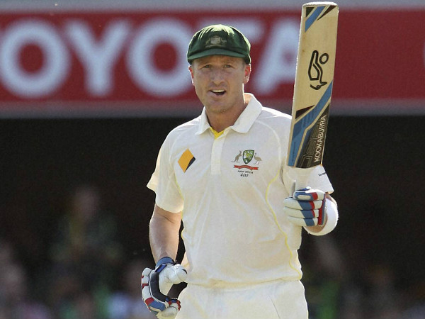 Haddin celebrates a half century during a Test match