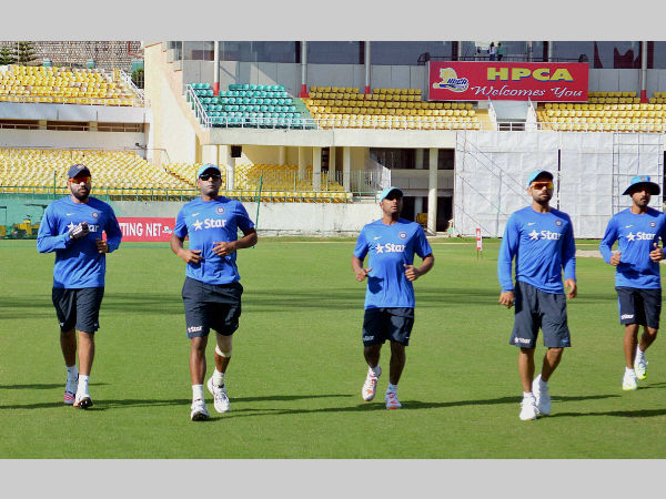 Indian players train for the 1st T20I in Dharamsala