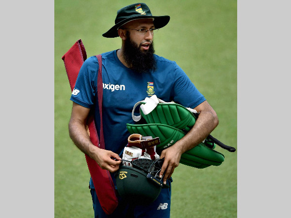 South Africa batsman Hashim Amla during a training session