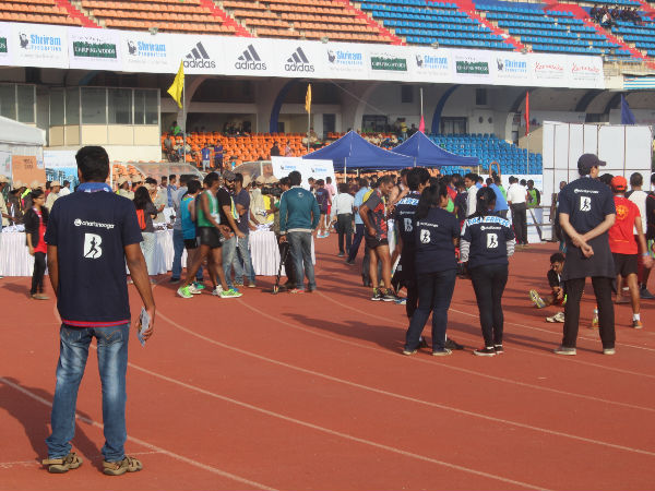 Participants are seen at Sree Kanteerava Stadium