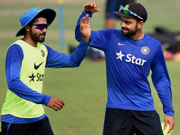 Kohli (right) with Jadeja