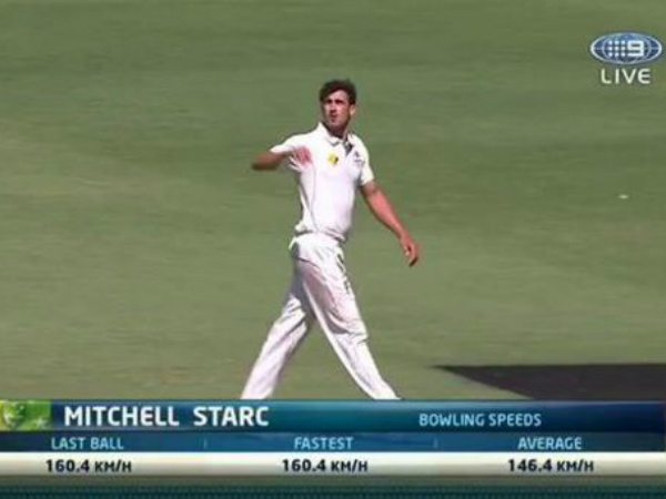 Starc's amazing speeds on display on TV