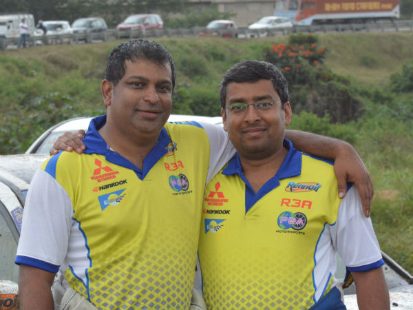 The IRC winners Abhilash (left) and Anoop