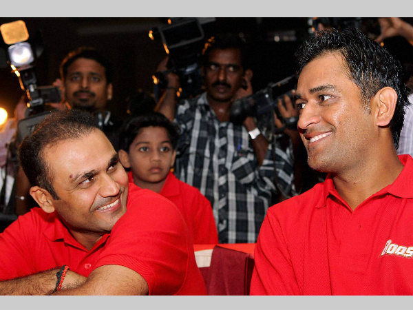 Sehwag and Dhoni Sehwag and Dhoni