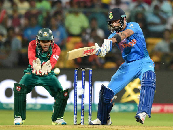 Virat Kohli in action during his knock