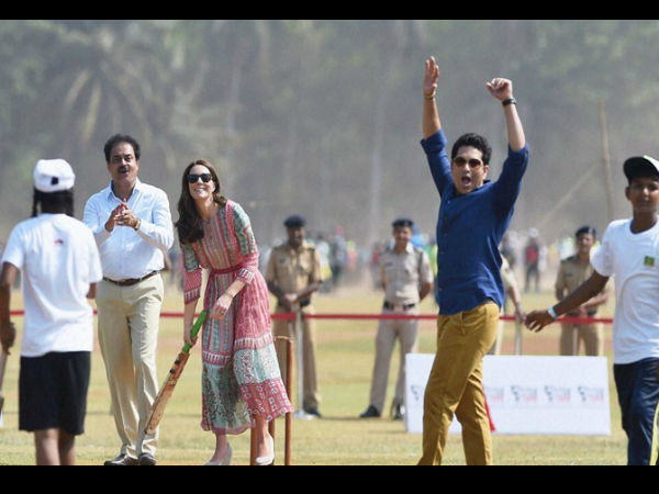 Sachin Tendulkar played cricket with Royal British Couple