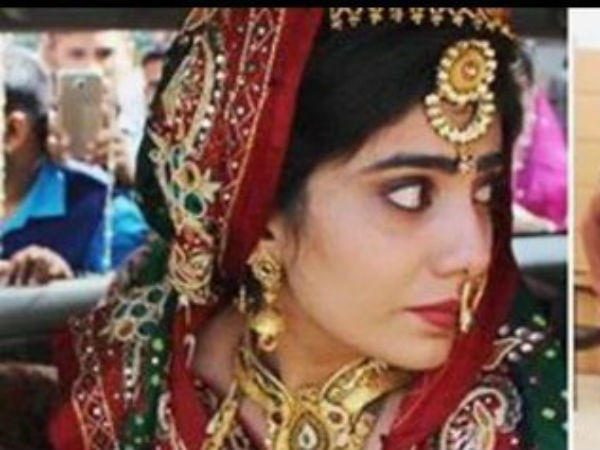 Ravindra Jadeja's wife at Vidai ceremnoy