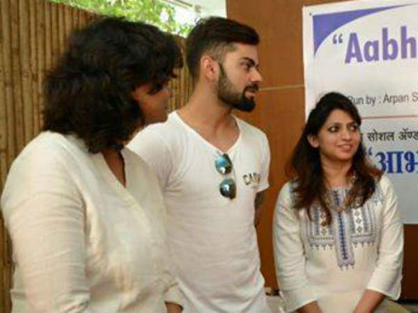  Pics: Kohli makes elderly smile