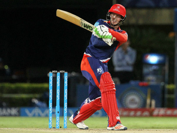 Quinton de Kock of Delhi Daredevils plays a shot during IPL 2016 match against Mumbai Indians in Visakhapatnam on Sunday. 