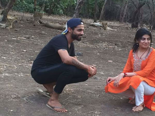 In pics: What happened when Jadeja posed in front of lions