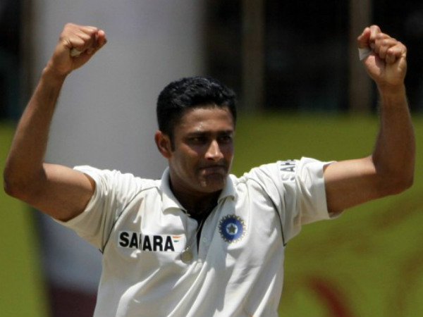 File photo: Kumble celebrates a wicket during a Test