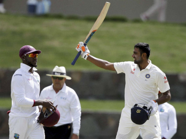 Ashwin hits 3rd ton against WI