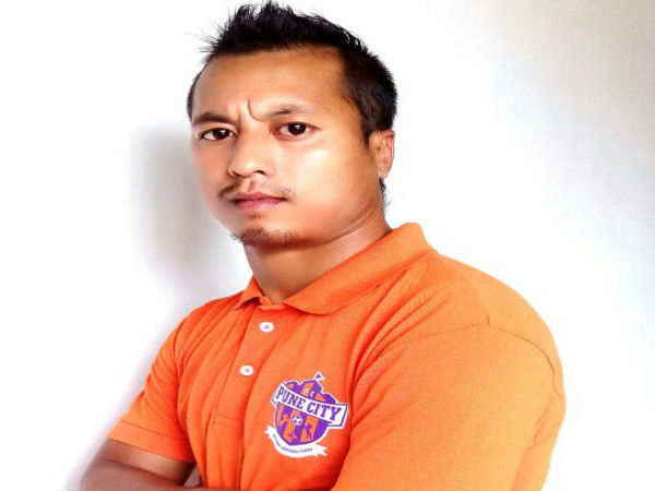 Raju Yumanm in FC Pune City colours Raju Yumanm in FC Pune City colours