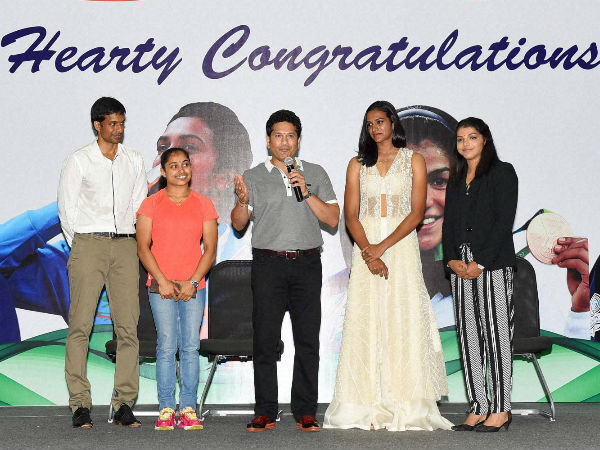 Olympic girls receive BMW cars