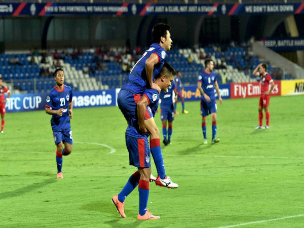 Bengaluru FC players celebrate Bengaluru FC players celebrate