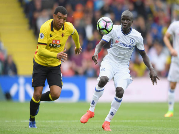 N'Golo Kante (right) in action for Chelsea against Watford (Image courtesy: Chelsea FC Twitter) N'Golo Kante (right) in action for Chelsea against Watford (Image courtesy: Chelsea FC Twitter)
