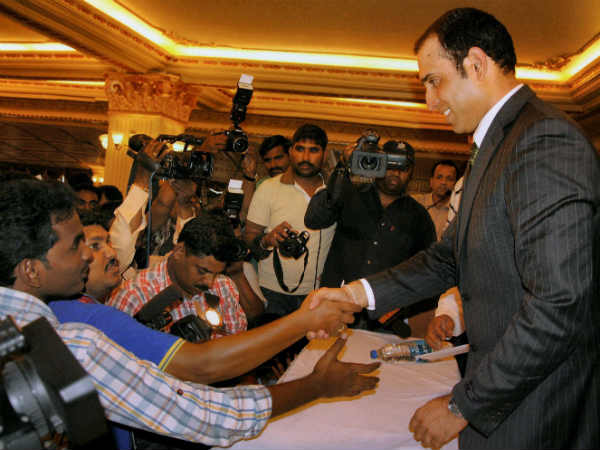 When Laxman announced his retirement in 2012 When Laxman announced his retirement in 2012