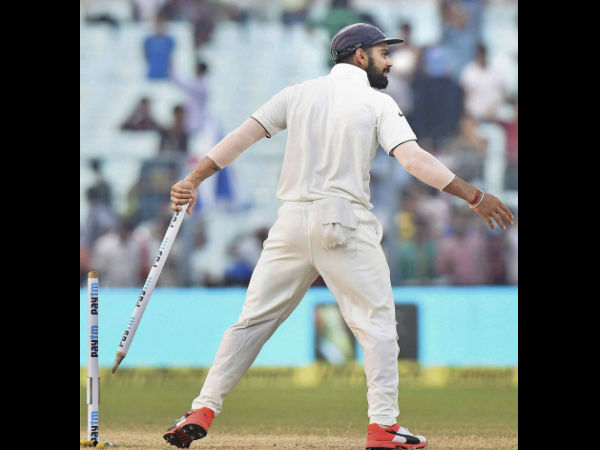 Virat Kohli breaks into celebrations Virat Kohli breaks into celebrations