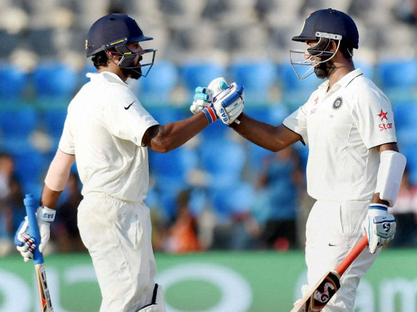 Vijay-Pujara create partnership record for India in Tests