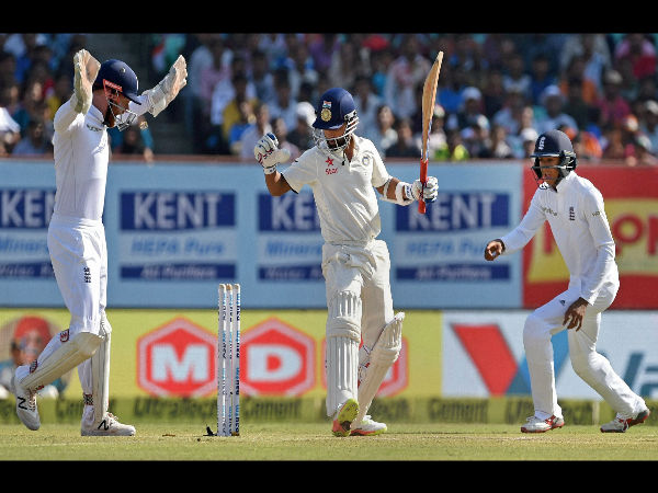 Ajinkya Rahane gets clean bowled