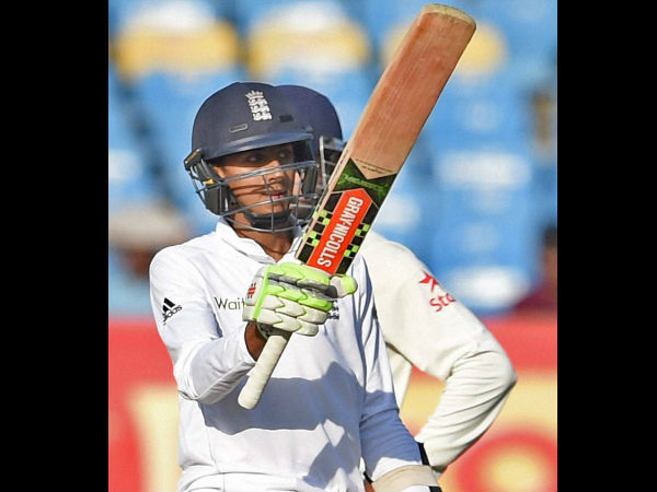 Haseeb Hamid hits maiden fifty on debut match