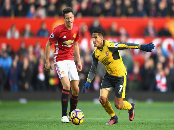 Ander Herrera (left) and Alexis Sanchez