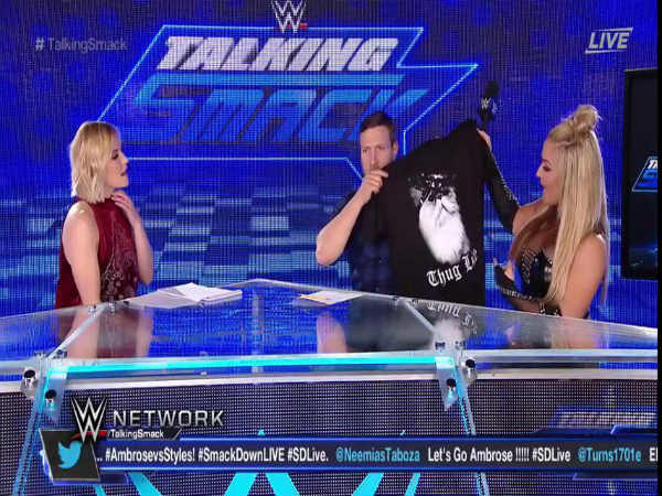 Daniel Bryan got a gift on Talking Smack (Image courtesy: Twitter) Daniel Bryan got a gift on Talking Smack (Image courtesy: Twitter)