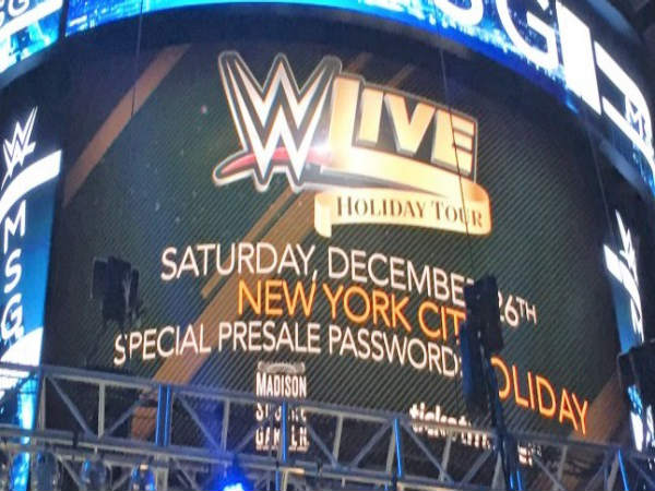 The advertisement of the Madison Square Garden show (Image courtesy: Twitter) The advertisement of the Madison Square Garden show (Image courtesy: Twitter)