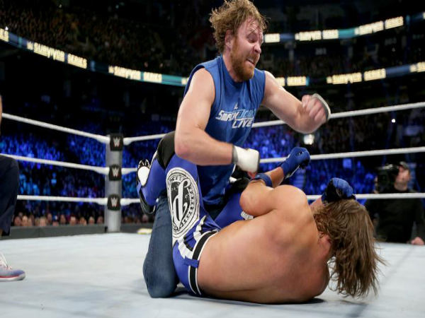Dean Ambrose and AJ (Image courtesy: WWE) Dean Ambrose and AJ (Image courtesy: WWE)