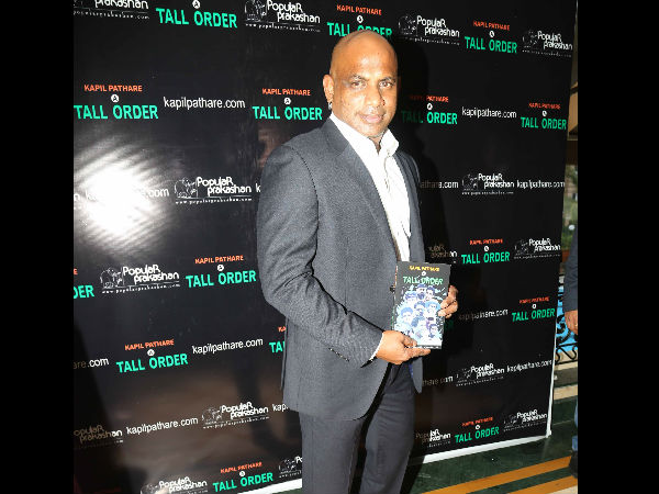 Jayasuriya at the launch of a book 'A Tall Order' 