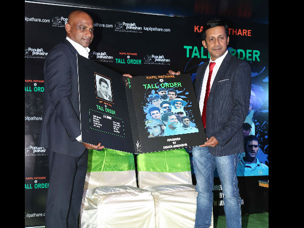 Sanath Jayasuriya at the book launch of 'A Tall Order' 