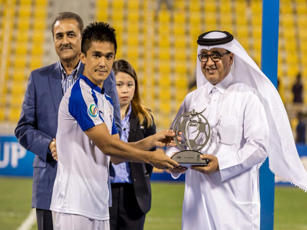 Sunil Chhetri collected the AFC FairPlay Award 