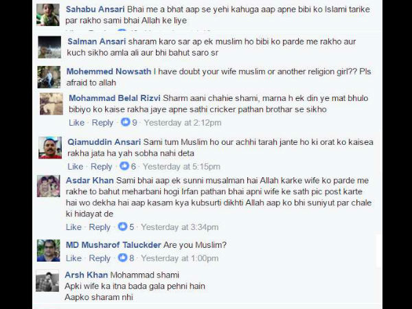 Fanatics troll Shami