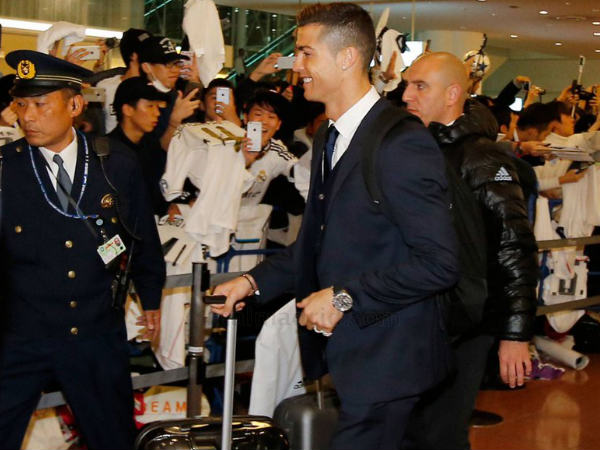 Cristiano Ronaldo arrives at Japan (Image courtesy: Real Madrid Twitter handle) Cristiano Ronaldo arrives at Japan (Image courtesy: Real Madrid Twitter handle)