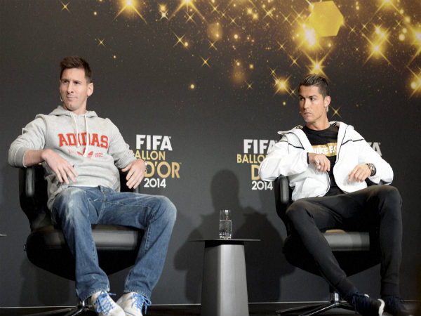 From left: Lionel Messi and Cristiano Ronaldo From left: Lionel Messi and Cristiano Ronaldo