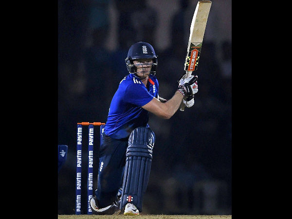 Sam Billings plays a shot