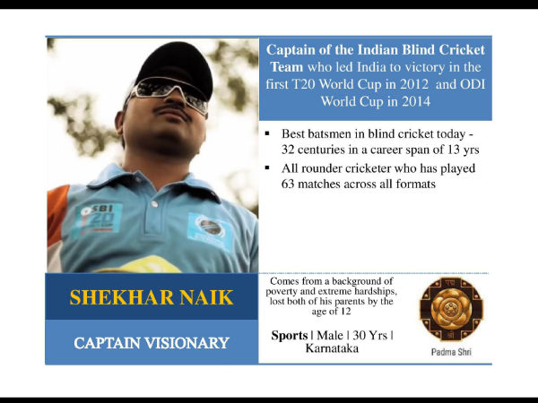Shekhar Naik (Blind Cricket)