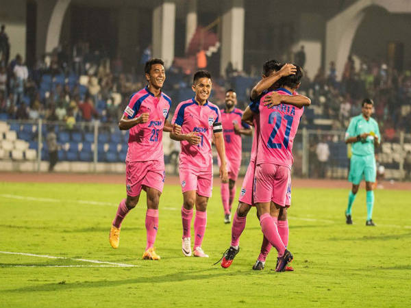 Bengaluru FC players celebrate (Image courtesy: Bengaluru FC Twitter handle)